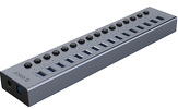 Miniatura zdjęcia: Hub 16x USB-A 3.0 Orico z włącznikami aluminiowy - szary