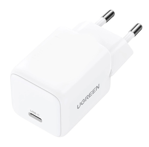 Zdjęcie produktu: Ładowarka sieciowa Ugreen X513 30W GaN 1x USB-C + kabel USB-C 1m - biała