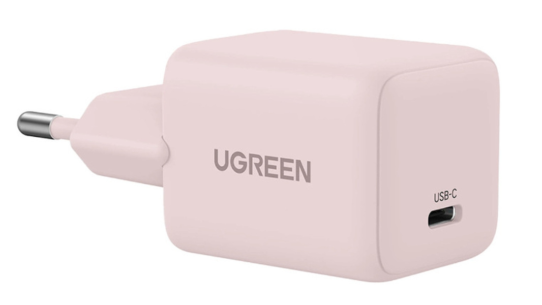 Zdjęcie produktu: Ładowarka sieciowa Ugreen X512 20W GaN 1x USB-C - różowa Zdjęcie produktu: Ładowarka sieciowa Ugreen X512 20W GaN 1x USB-C - różowa