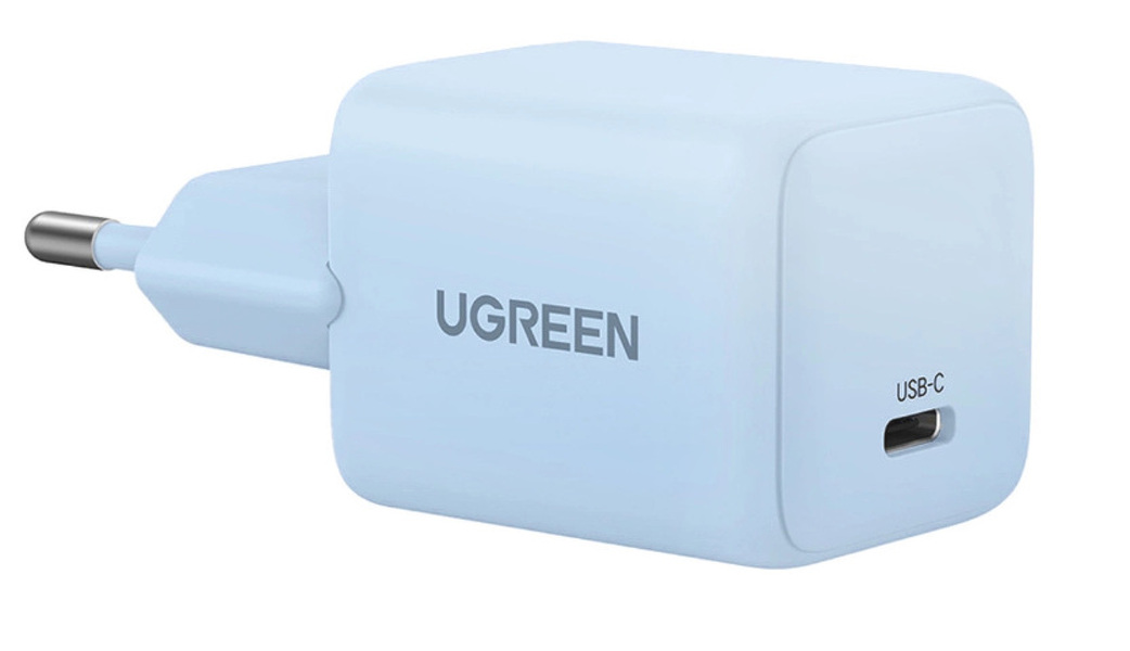 Zdjęcie produktu: Ładowarka sieciowa Ugreen X512 20W GaN 1x USB-C - niebieska Zdjęcie produktu: Ładowarka sieciowa Ugreen X512 20W GaN 1x USB-C - niebieska