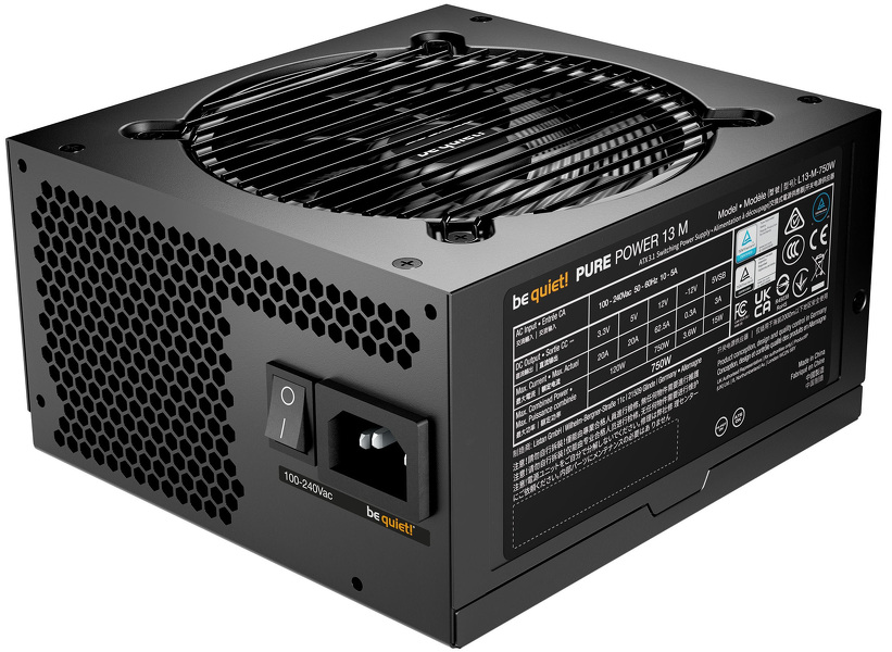 Zdjęcie produktu: Zasilacz be quiet! Pure Power 13 M 750W Gold ATX 3.1 (BP026EU)