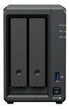Serwer plików Synology DS725+ 2-bay, AMD Ryzen R1600 2-core 2.6 GHz, 4GB DDR4 RAM ECC, 2x M.2 2280 NVMe SSD, 1,x2,5GbE, 1xGbE LAN, 2xUSB 3.2