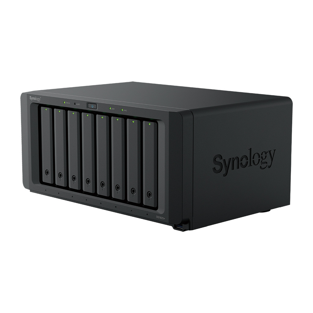 Synology DS1825+ 8-bay AMD Ryzen V1500B 8GB 2x M.2 2.5GbE