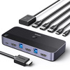 Miniatura zdjęcia: Przełącznik KVM Ugreen CM664 HDMI switch 2w1 - czarny