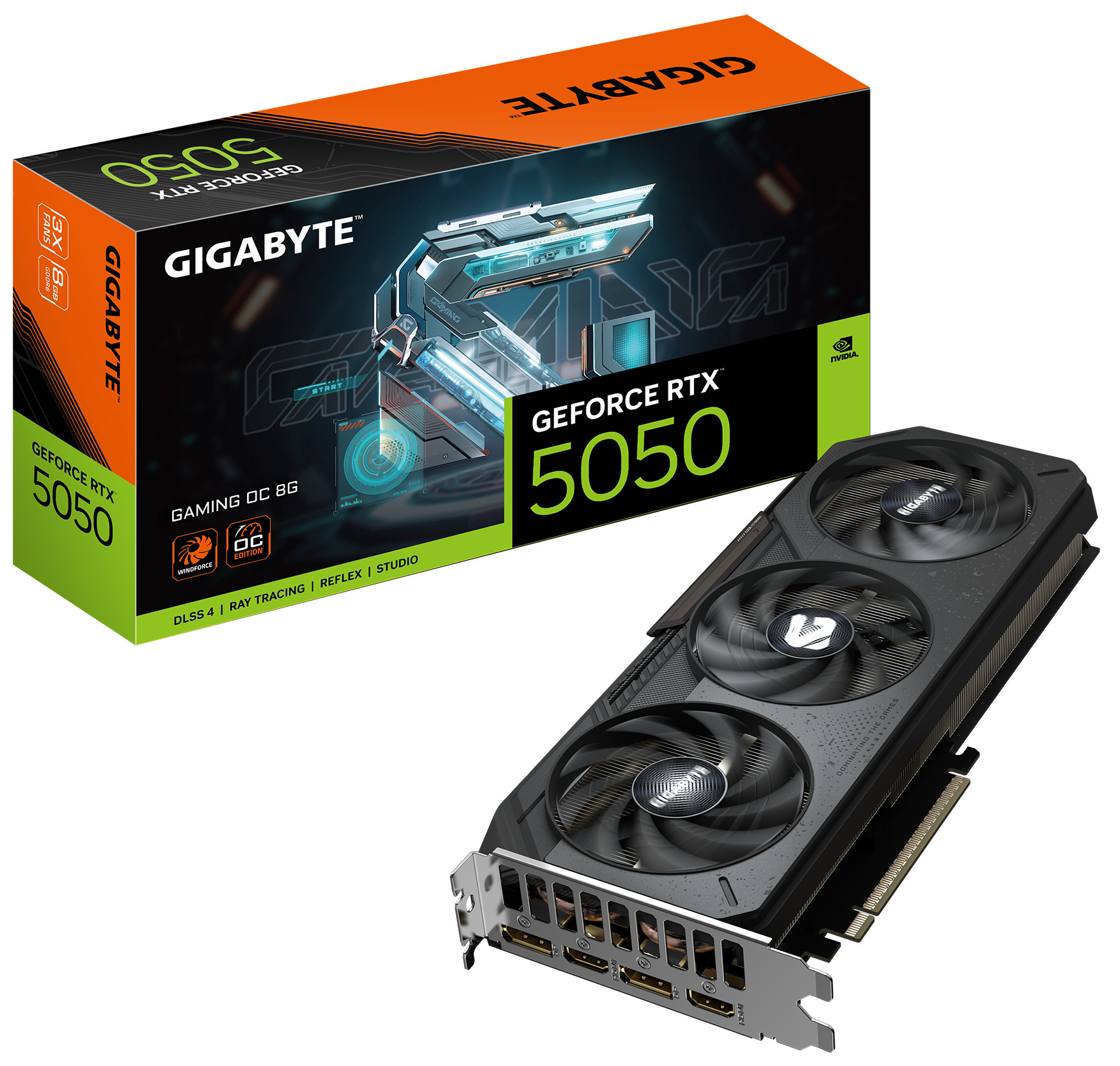 Gigabyte GeForce RTX 5050 GAMING OC 8GB GDDR6 DLSS 4 (GV-N5050GAMING OC-8GD) Gigabyte GeForce RTX 5050 GAMING OC 8GB GDDR6 DLSS 4 (GV-N5050GAMING OC-8GD)