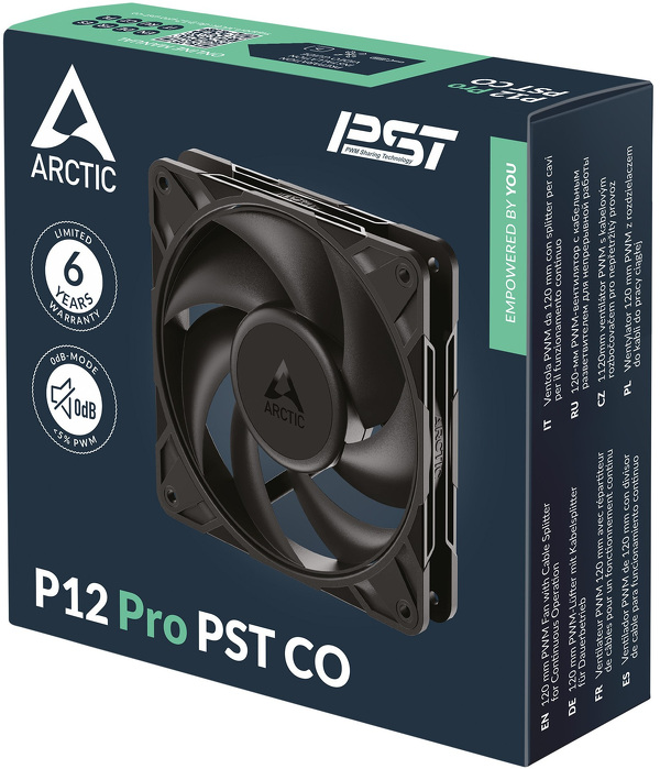 Zdjęcie produktu: Wentylator Arctic P12 Pro PWM PST CO Black 120mm (ACFAN00312A)