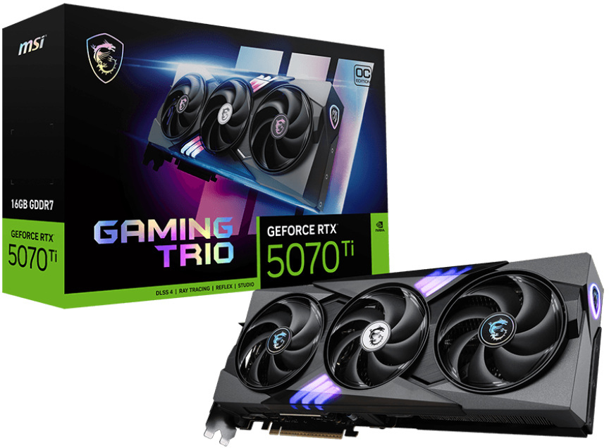MSI GeForce RTX 5070 Ti GAMING TRIO OC 16GB GDDR7 DLSS 4