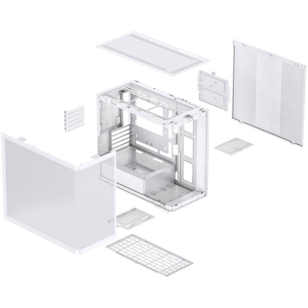 Zdjęcie produktu: Obudowa do komputera Jonsbo D300 White, zakrzywione hartowane szkło Zdjęcie produktu: Obudowa do komputera Jonsbo D300 White, zakrzywione hartowane szkło