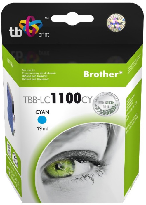 TB Print Tusz do Brother LC980/1100 TBB-LC1100CY CY 100% nowy TB Print Tusz do Brother LC980/1100 TBB-LC1100CY CY 100% nowy