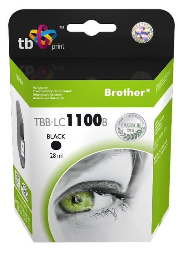 Zdjęcie produktu: TB Print Tusz do Brother LC980/1100 TBB-LC1100B BK 100% nowy