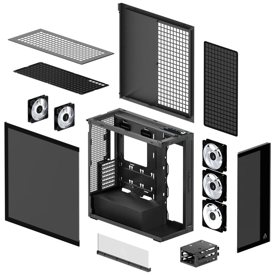Obudowa Arctic Xtender Black Dark TG Window bez pionowego mocowania GPU (ACPCC00015A) Obudowa Arctic Xtender Black Dark TG Window bez pionowego mocowania GPU (ACPCC00015A)