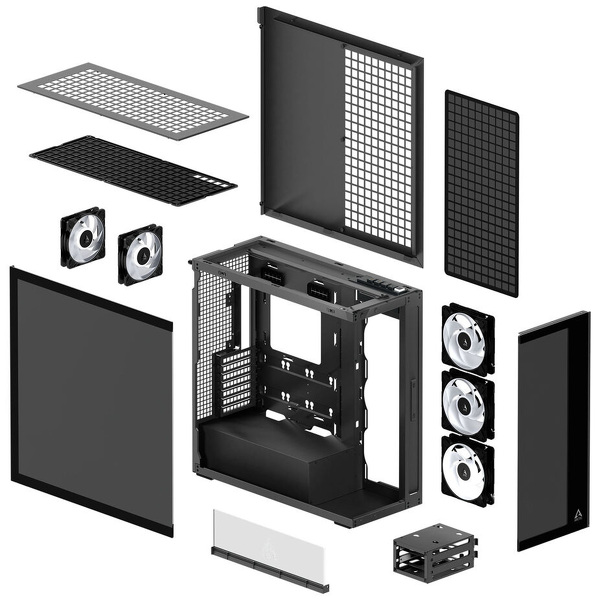 Zdjęcie produktu: Obudowa Arctic Xtender Black Dark TG Window bez pionowego mocowania GPU (ACPCC00015A) Zdjęcie produktu: Obudowa Arctic Xtender Black Dark TG Window bez pionowego mocowania GPU (ACPCC00015A)