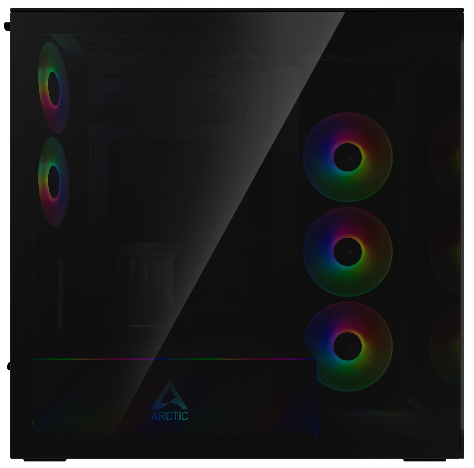 Obudowa Arctic Xtender Black VG Dark TG Window pionowe mocowanie GPU (ACPCC00016A)