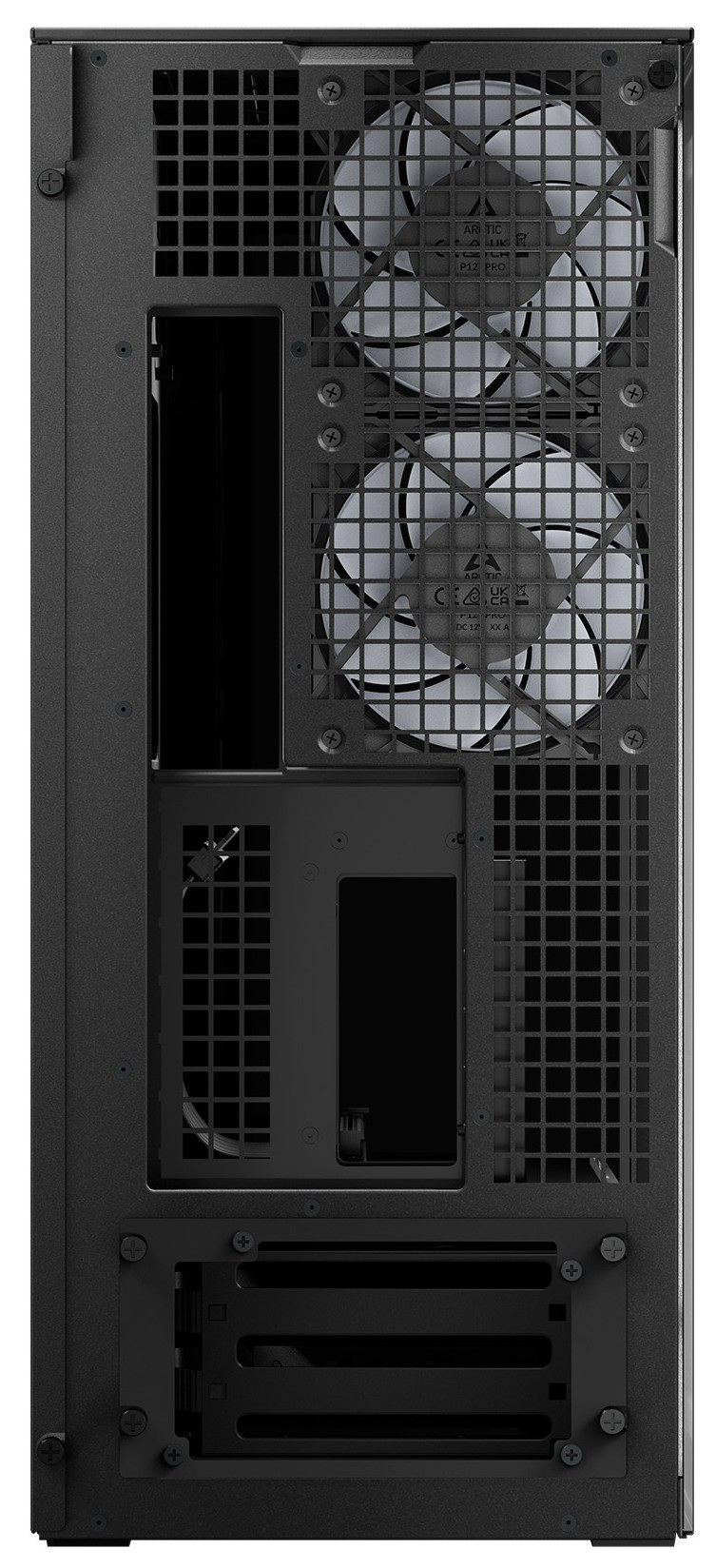 Obudowa Arctic Xtender Black VG Dark TG Window pionowe mocowanie GPU (ACPCC00016A)