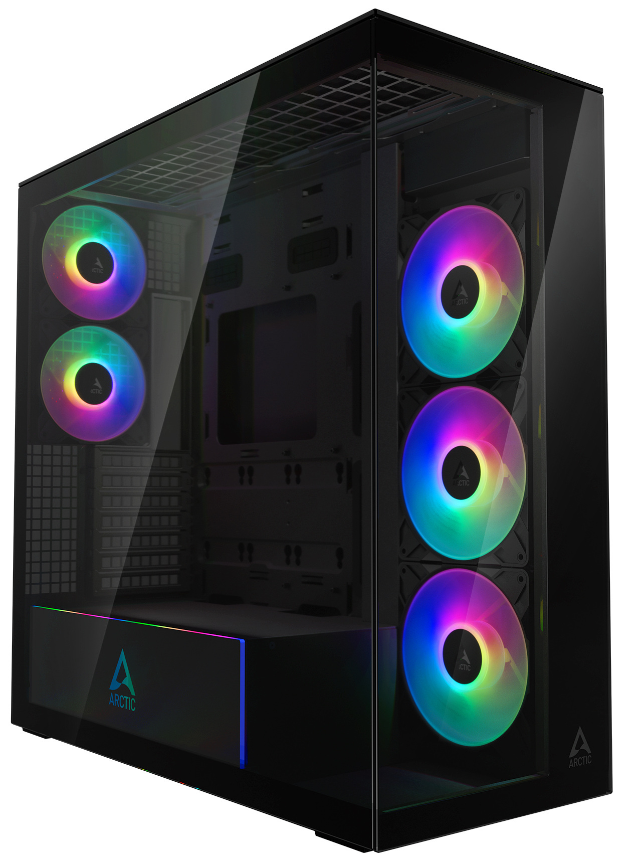 Obudowa Arctic Xtender Black VG Mirror TG Window pionowe mocowanie GPU (ACPCC00019A)