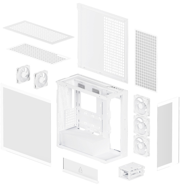 Zdjęcie produktu: Obudowa Arctic Xtender White VG Light TG Window pionowe mocowanie GPU (ACPCC00017A)