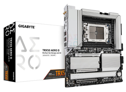 Miniatura produktu: Płyta główna Gigabyte TRX50 AERO D sTR5 Miniatura produktu: Płyta główna Gigabyte TRX50 AERO D sTR5