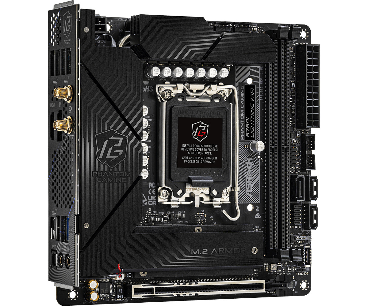 Płyta główna ASRock B760I LIGHTNING WIFI DDR5 LGA1700 Płyta główna ASRock B760I LIGHTNING WIFI DDR5 LGA1700