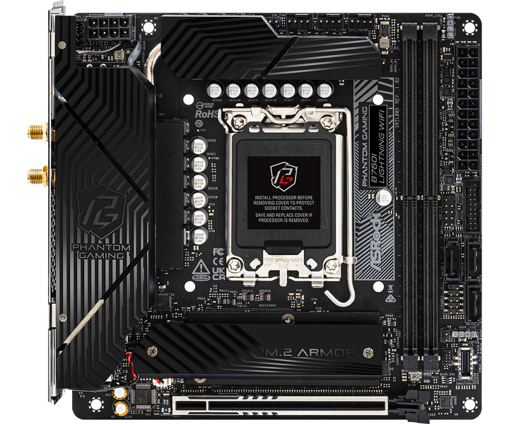 Zdjęcie produktu: Płyta główna ASRock B760I LIGHTNING WIFI DDR5 LGA1700 Zdjęcie produktu: Płyta główna ASRock B760I LIGHTNING WIFI DDR5 LGA1700