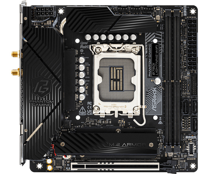 Zdjęcie produktu: Płyta główna ASRock B760I LIGHTNING WIFI DDR5 LGA1700 Zdjęcie produktu: Płyta główna ASRock B760I LIGHTNING WIFI DDR5 LGA1700