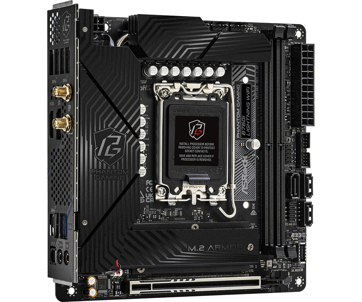 Zdjęcie produktu: Płyta główna ASRock B760I LIGHTNING WIFI DDR5 LGA1700 Zdjęcie produktu: Płyta główna ASRock B760I LIGHTNING WIFI DDR5 LGA1700