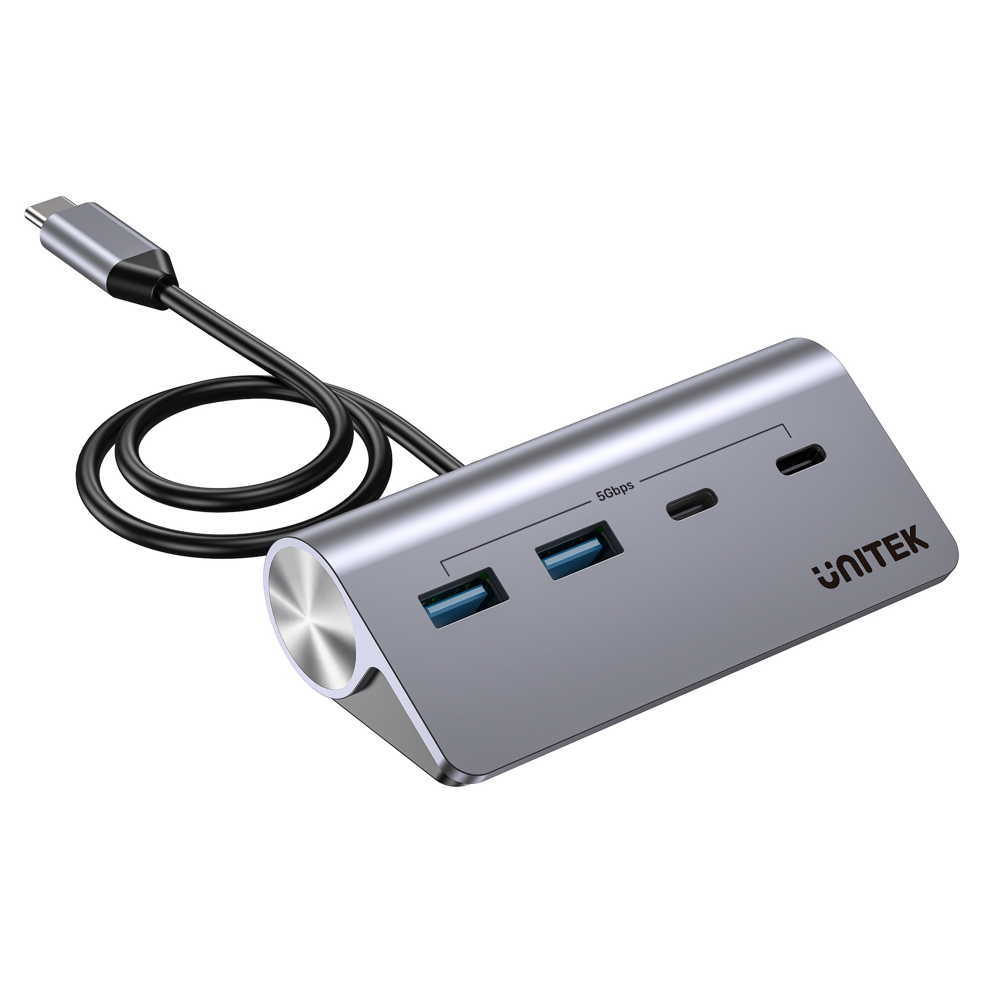HUB alumininiowy USB-A/USB-C z 4 portami 5Gbp Unitek