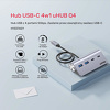 Miniatura zdjęcia: HUB alumininiowy USB-A/USB-C z 4 portami 5Gbp Unitek