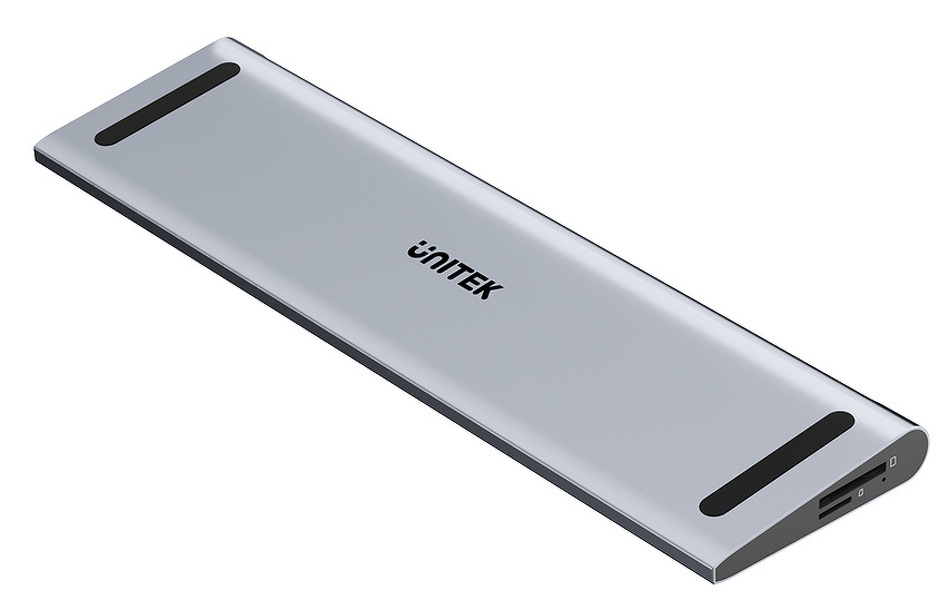 Zdjęcie produktu: Stacja dokująca KVM z funkcją podstawki, potrójne wyjście 4K, USB-C, MST, HDMI 2.0 Unitek