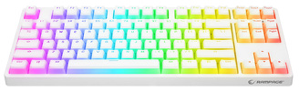 Miniatura zdjęcia: Klawiatura mechaniczna Rampage TKL GHOST Huano Red Switch biała