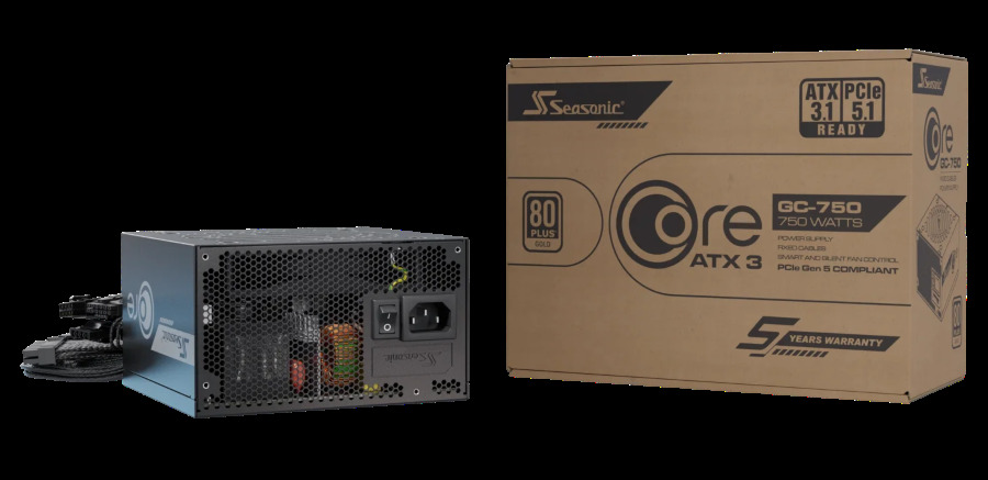Zasilacz Seasonic Core GC-750 ATX 3.1 80Plus Gold 750W