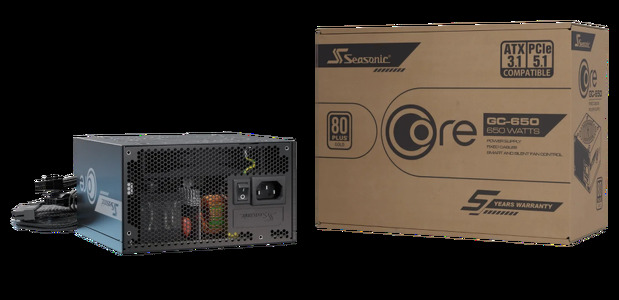 Miniatura produktu: Zasilacz Seasonic Core GC-650 ATX 3.1 Gold 650W