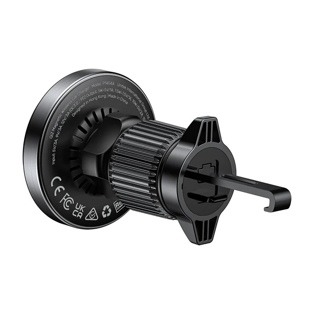 Ładowarka samochodowa bezprzewodowa magnetyczna Unitek 38W,  Qi2