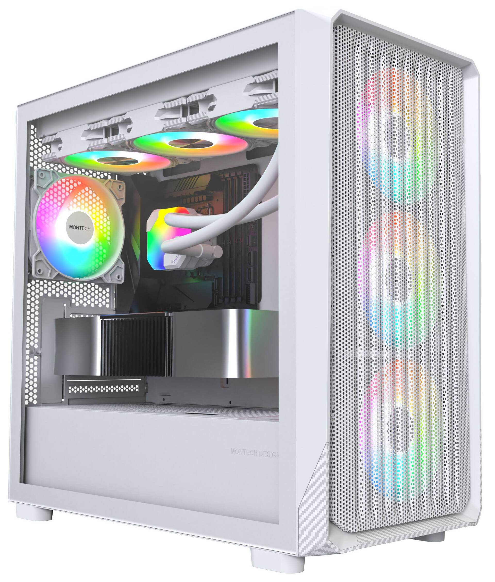 Obudowa do komputera Montech X5M Glass MicroATX White