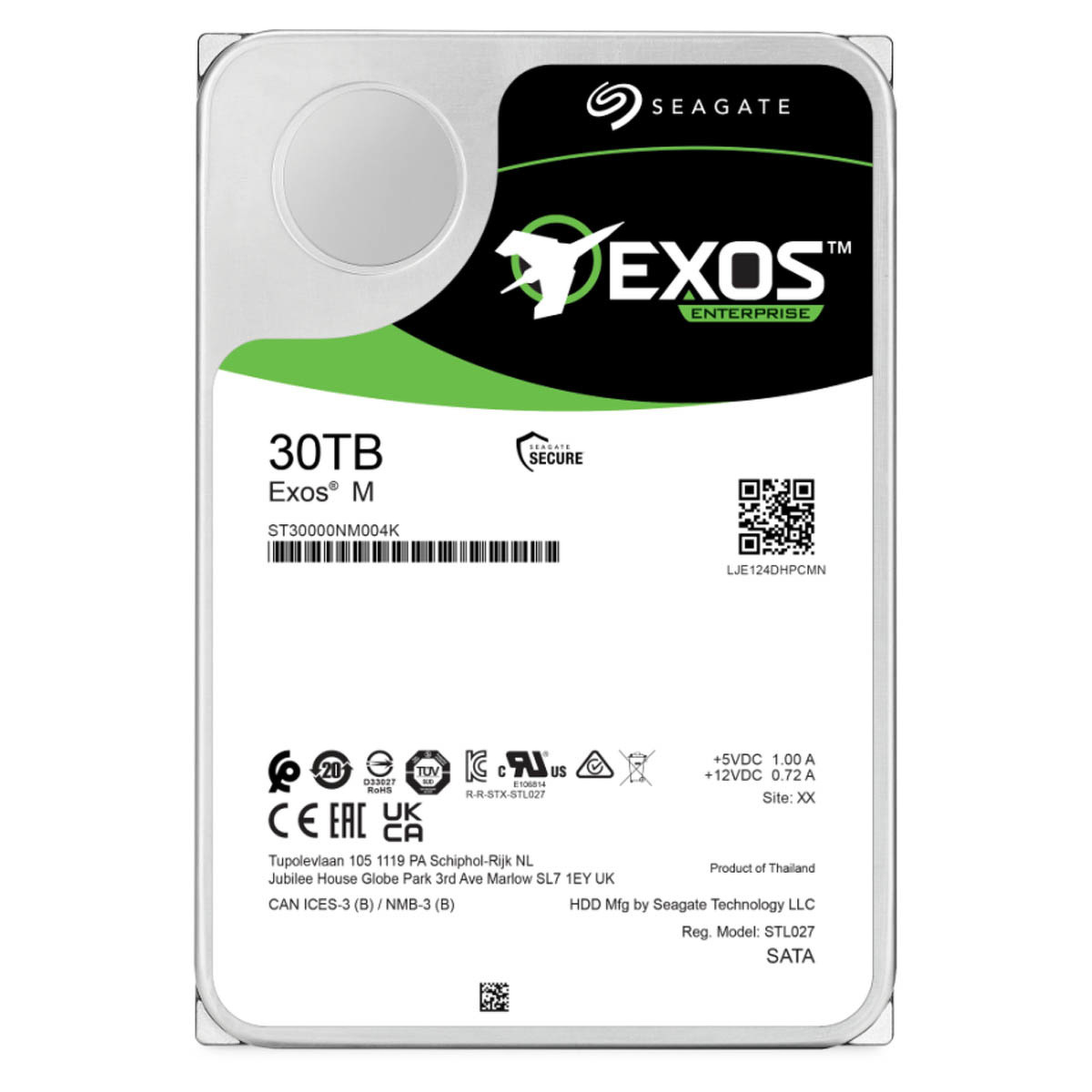 Dysk Seagate Exos M ST30000NM004K 30TB sATA III 7200RPM 512MB