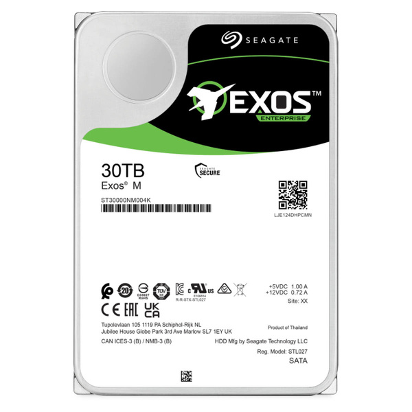 Zdjęcie produktu: Dysk Seagate Exos M ST30000NM004K 30TB sATA III 7200RPM 512MB