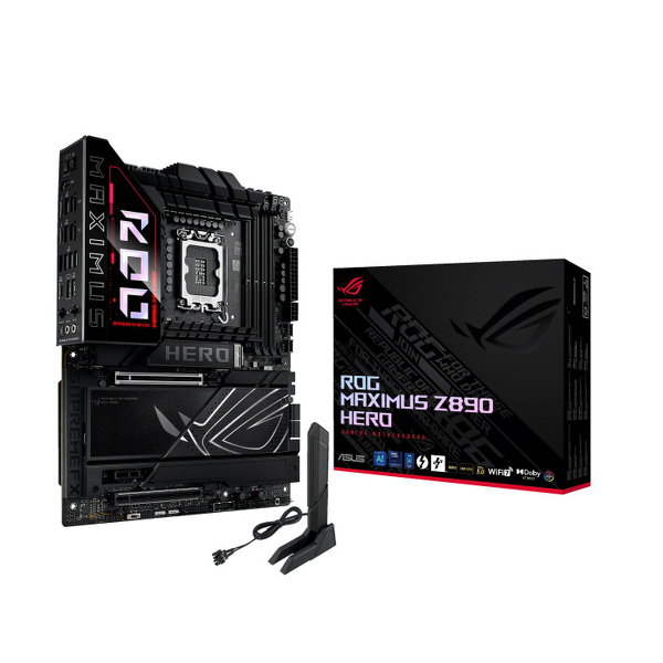 Zdjęcie produktu: Płyta główna ASUS ROG MAXIMUS Z890 HERO WIFI DDR5 LGA1851 Zdjęcie produktu: Płyta główna ASUS ROG MAXIMUS Z890 HERO WIFI DDR5 LGA1851