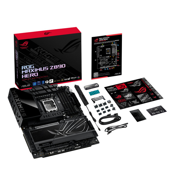Zdjęcie produktu: Płyta główna ASUS ROG MAXIMUS Z890 HERO WIFI DDR5 LGA1851 Zdjęcie produktu: Płyta główna ASUS ROG MAXIMUS Z890 HERO WIFI DDR5 LGA1851