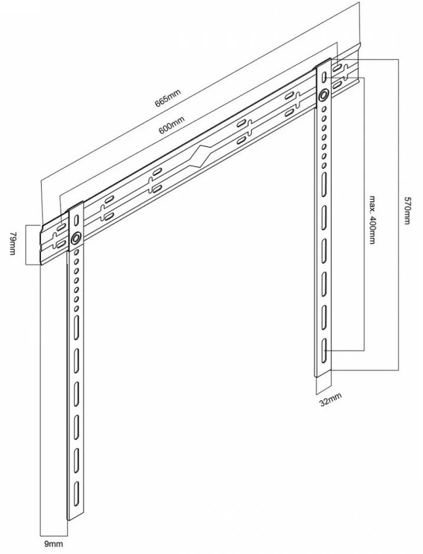 Zdjęcie produktu: Uchwyt do telewizora Maclean 40-85