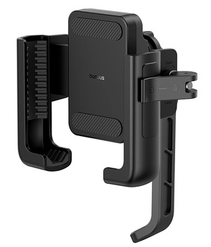 Miniatura produktu: Uchwyt motocyklowy na telefon Baseus GoTrip do lusterka, z amortyzacją – czarny