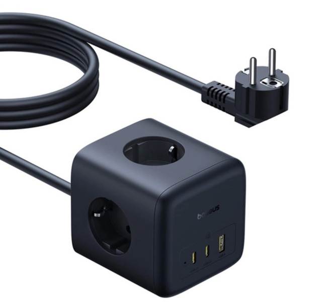 Zdjęcie produktu: Listwa zasilająca Baseus EnerFill FA11 67W USB-A+USB-C 1.5m