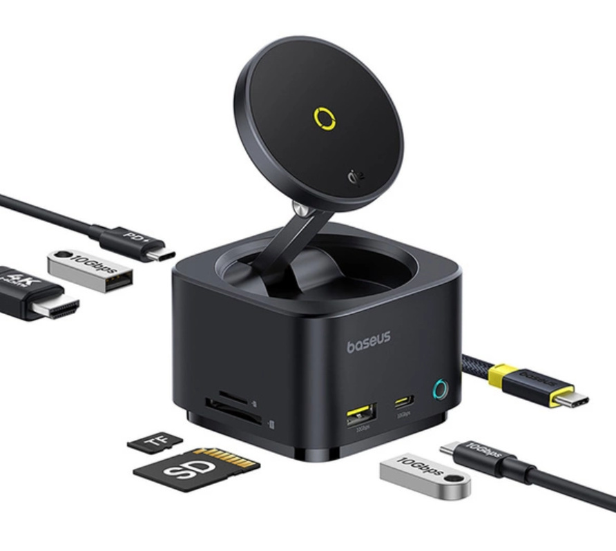 Hub USB-C 7w1 Baseus MagPro Series II z MagSafe 15W