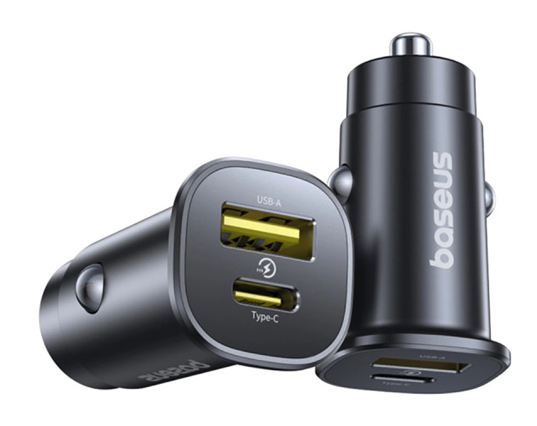 Zdjęcie produktu: Ładowarka samochodowa Baseus GoTrip USB-C / USB-A 30W - czarna
