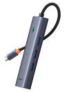 Miniatura zdjęcia: Hub USB-C 4w1 Baseus UltraJoy 3 x USB-A 3.0 + RJ45 - szary Miniatura zdjęcia: Hub USB-C 4w1 Baseus UltraJoy 3 x USB-A 3.0 + RJ45 - szary