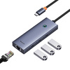 Miniatura zdjęcia: Hub USB-C 4w1 Baseus UltraJoy 3 x USB-A 3.0 + RJ45 - szary Miniatura zdjęcia: Hub USB-C 4w1 Baseus UltraJoy 3 x USB-A 3.0 + RJ45 - szary