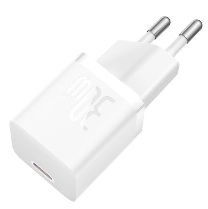 Ładowarka sieciowa Baseus Miniładowarka GaN5 30W USB-C - biała