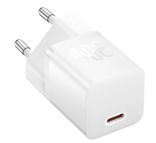 Zdjęcie produktu: Ładowarka sieciowa Baseus Miniładowarka GaN5 30W USB-C - biała