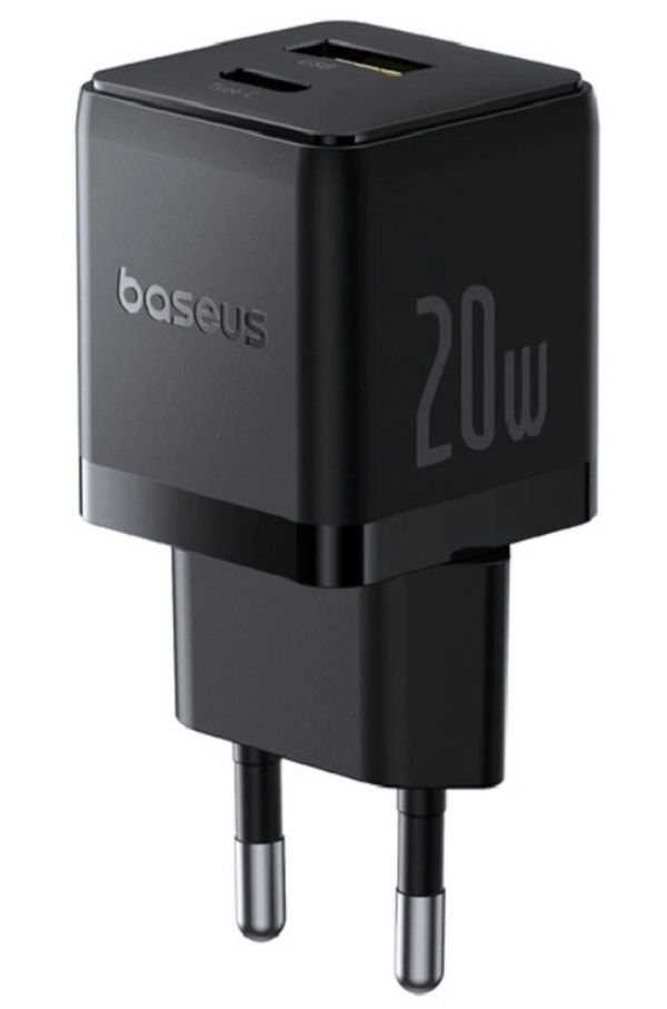 Zdjęcie produktu: Ładowarka sieciowa Baseus Palm 20W USB-C USB-A - czarna Zdjęcie produktu: Ładowarka sieciowa Baseus Palm 20W USB-C USB-A - czarna