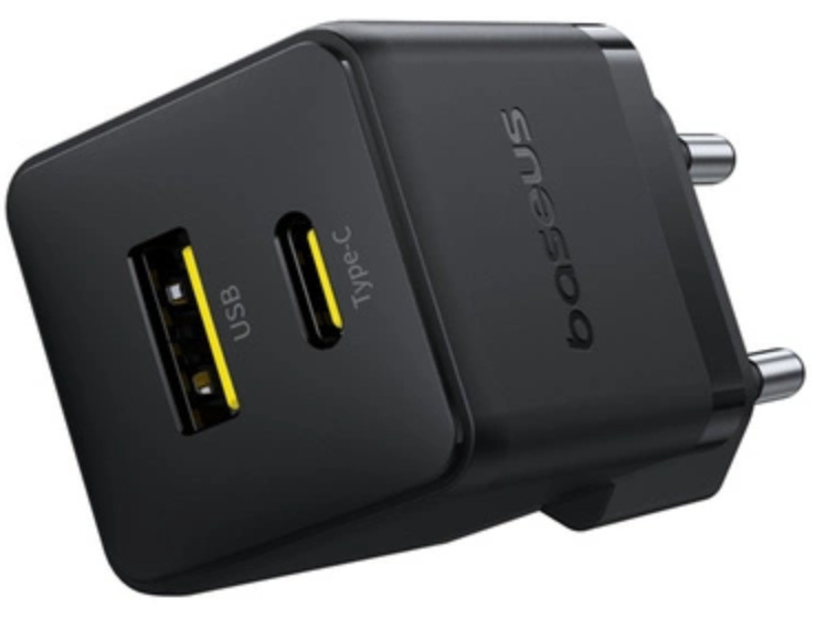 Ładowarka sieciowa Baseus Palm 30W USB-C USB-A - czarna