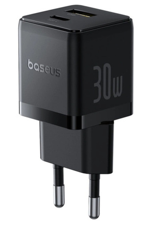 Miniatura produktu: Ładowarka sieciowa Baseus Palm 30W USB-C USB-A - czarna