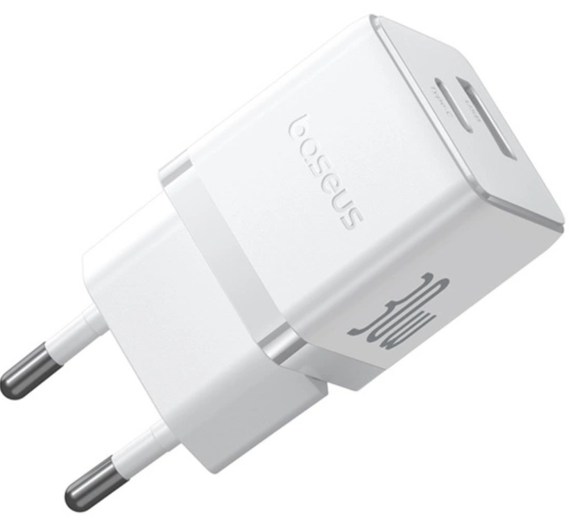 Ładowarka sieciowa Baseus Palm 30W USB-C USB-A - biała